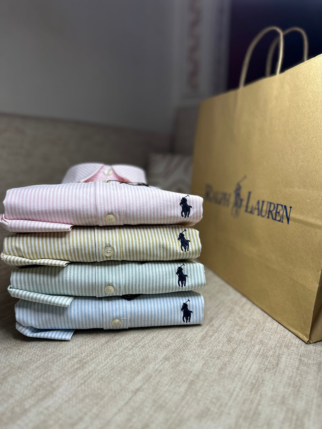 Chemise oxford rayée Ralph Lauren - femme